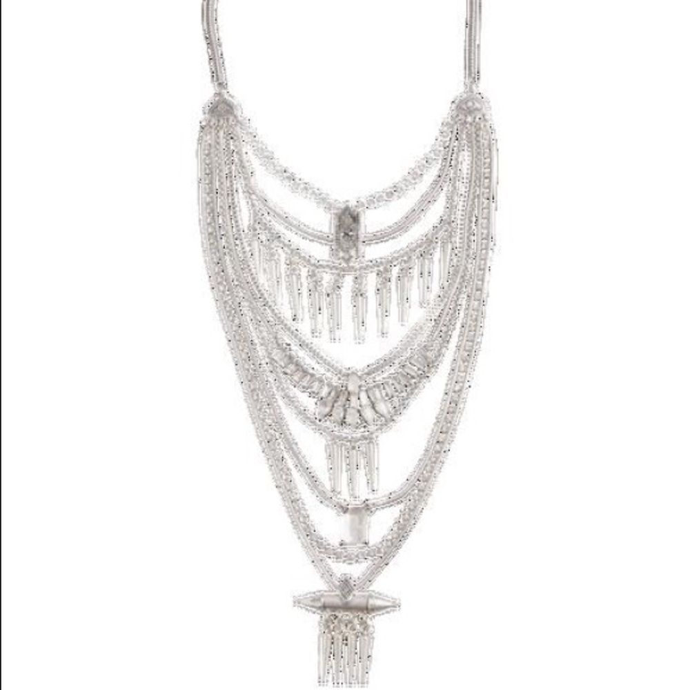 NWT Lucky Brand Silver Statement Necklace